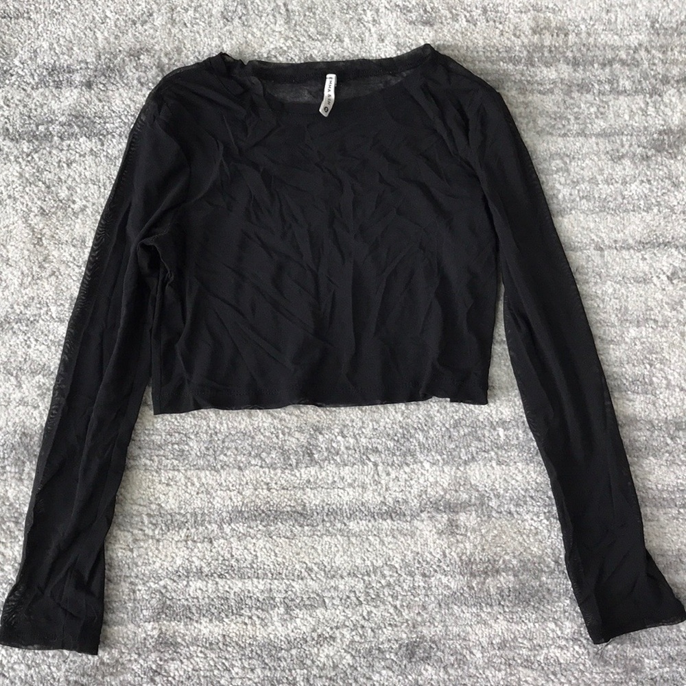 LF Mesh Black Festival Top🖤🦋